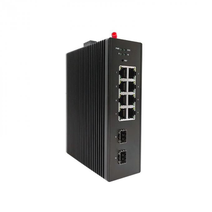 10 Ports Industrial Ethernet Switch 10M / 100M / 1000M 20G Switching Capacity 0